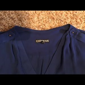 [Express] 3/4 Sleeve Blue Blouse